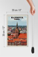 Holzschild Städte Hannover Marktkirche Altstadt 20x30cm