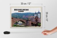Holzschild Städte Heidelberg Altstadt Torbogen 30x20cm