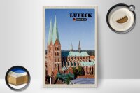 Holzschild Städte Lübeck Deutschland Marienkirche 20x30cm