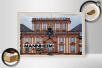 Holzschild Städte Mannheim Deutschland Barockschloss 30x20cm