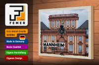 Holzschild Städte Mannheim Deutschland Barockschloss 30x20cm