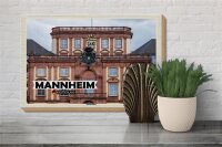 Holzschild Städte Mannheim Deutschland Barockschloss 30x20cm