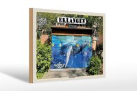 Holzschild Städte Erlangen Graffiti Streetart 30x20cm