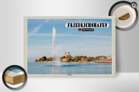 Holzschild Städte Friedrichshafen Fontaine Fluss 30x20cm