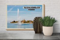 Holzschild Städte Friedrichshafen Fontaine Fluss 30x20cm