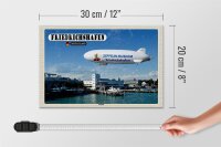 Holzschild Städte Friedrichshafen Zeppelin 30x20cm