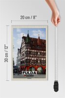 Holzschild Städte Fulda Altes Rathaus Architektur 20x30cm
