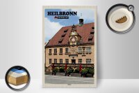 Holzschild Städte Heilbronn Rathaus Altstadt 20x30cm