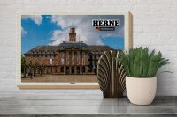 Holzschild Städte Herne Rathaus Architektur 30x20cm