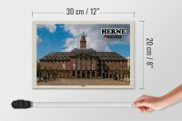 Holzschild Städte Herne Rathaus Architektur 30x20cm