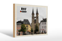 Holzschild Städte Hof St. Martin Architektur 30x20cm