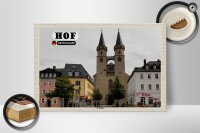 Holzschild Städte Hof St. Martin Architektur 30x20cm