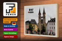 Holzschild Städte Hof St. Martin Architektur 30x20cm