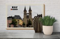 Holzschild Städte Hof St. Martin Architektur 30x20cm