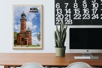 Holzschild Städte Kiel Leuchtturm Architektur 20x30cm