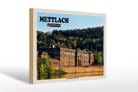 Holzschild Städte Mettlach Fabrik Gebäude 30x20cm
