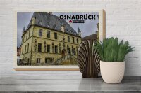 Holzschild Städte Osnabrück Rathaus Architektur 30x20cm