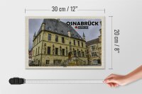 Holzschild Städte Osnabrück Rathaus Architektur 30x20cm