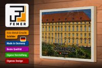 Holzschild Städte Osnabrück Schloss Mittelalter 30x20cm