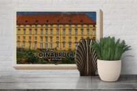 Holzschild Städte Osnabrück Schloss Mittelalter 30x20cm
