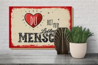 Holzschild Spruch Du bist Mein Herz Lieblingsmensch 30x20cm