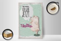 Holzschild Spruch Mir reicht´s ich gehe jetzt tanzen 20x30cm