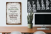 Holzschild Spruch In guten Zeiten Händchen halten 20x30cm