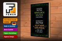 Holzschild Spruch gute Zeiten schlechte Zeiten 20x30cm