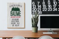 Holzschild Spruch ich Bäume ausreissen, Gras geht 20x30cm