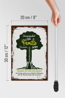 Holzschild Spruch Familie ist wie ein Baum 20x30cm