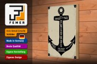 Holzschild Spruch Freunde Anker Trost Halt Sicherheit 20x30cm