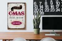 Holzschild Spruch Gott gab mir die beste Oma 20x30cm