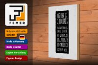 Holzschild Spruch Wohnung hier ist kein Chaos 20x30cm