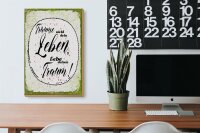 Holzschild Spruch träume nicht dein Leben lebe Traum 20x30cm