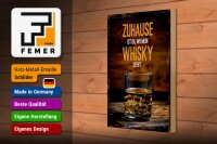 Holzschild Spruch Zuhause ist da wo mein Whisky 20x30cm