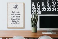 Holzschild Spruch Such nicht nach Witzen an der Wand 20x30cm
