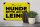 Holzschild Hundeschild Hunde bitte an die Leine 30x20cm