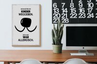 Holzschild Spruch Hund Wir mussten Kinder weggeben 20x30cm