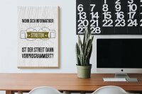 Holzschild Spruch Wenn sich Informatiker streiten 20x30cm