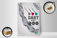 Holzschild Spruch 20x30cm Dart is my DNA Schild
