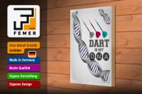 Holzschild Spruch 20x30cm Dart is my DNA Schild