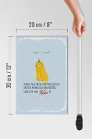 Holzschild Spruch kein Ersatz für eine Katze 20x30cm