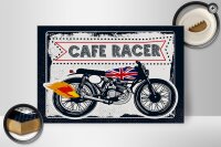 Holzschild Motorcycle Cafe Racer Motorrad UK 30x20cm