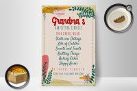 Holzschild Spruch Grandma´s Babysitting services 20x30cm