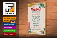 Holzschild Spruch Grandma´s Babysitting services 20x30cm