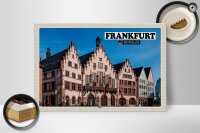 Holzschild Städte Frankfurt Römer Architektur 30x20cm