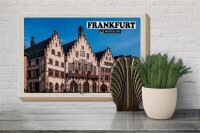 Holzschild Städte Frankfurt Römer Architektur 30x20cm