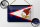 Blechschild Flagge 18x12cm Flag of American Samoa