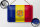 Blechschild Flagge Andorras 18x12cm Flag of Andora
