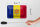 Blechschild Flagge Andorras 18x12cm Flag of Andora